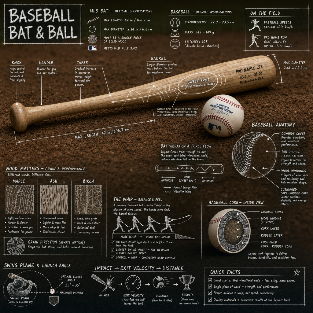 Baseball Bat & Ball