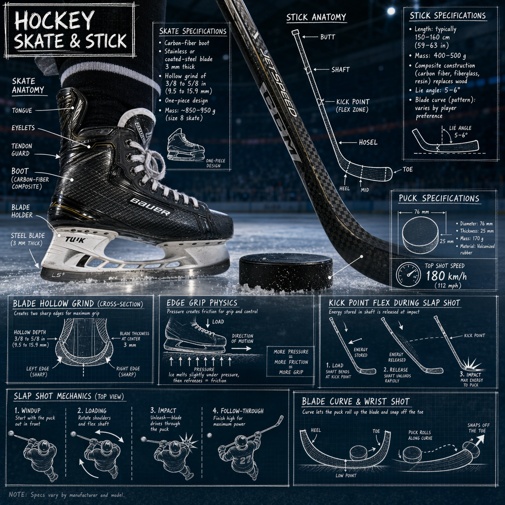 Hockey Skate & Stick